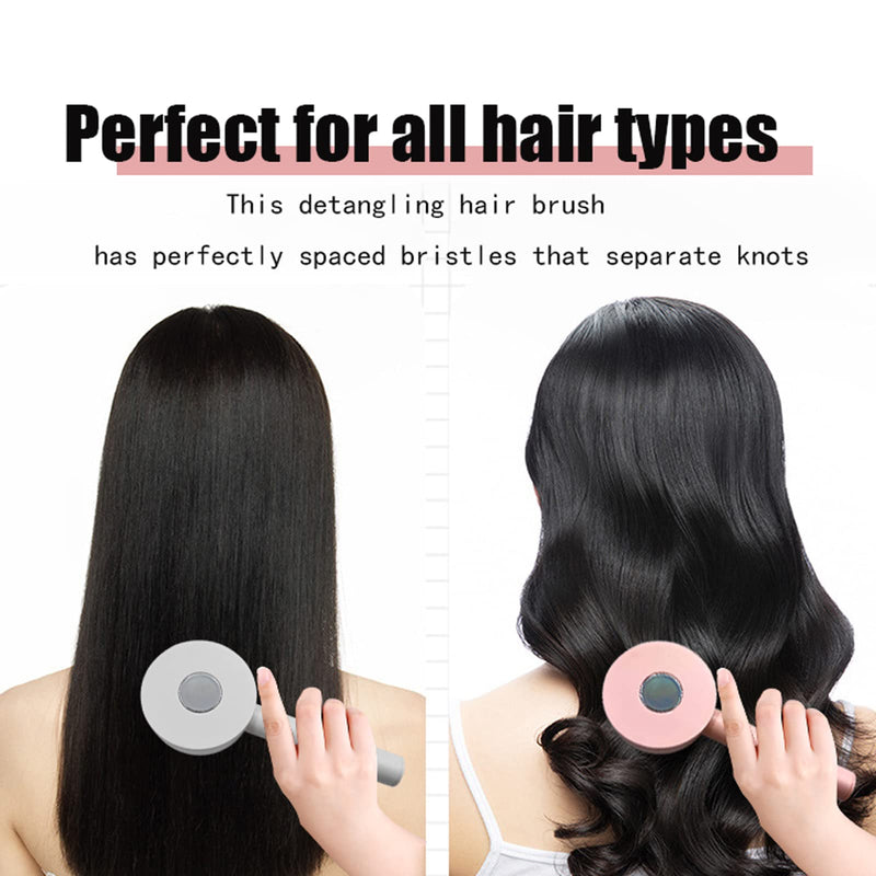 woman brushing hair with FlickBrush